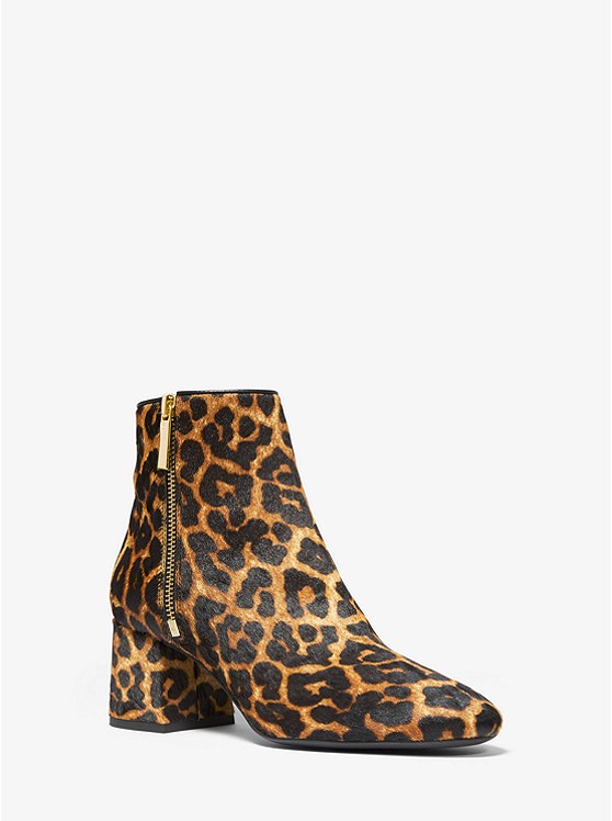 Michael Kors Alane Stiefeletten Damen Leopard | Österreich-8738704