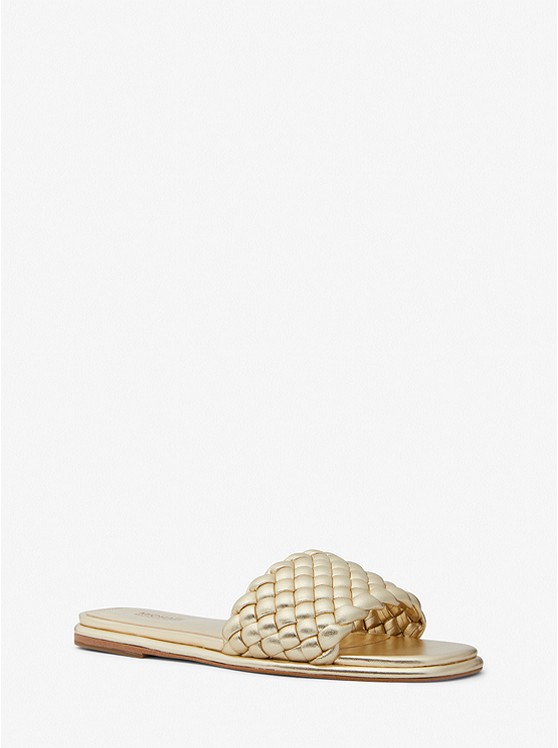 Michael Kors Amelia Badelatschen Damen Gold | Österreich-8193074