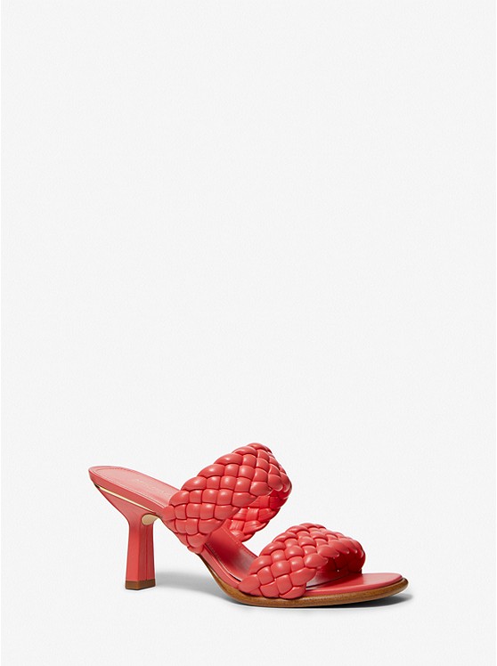 Michael Kors Amelia Braided Mule Damen Rot | Österreich-1045879