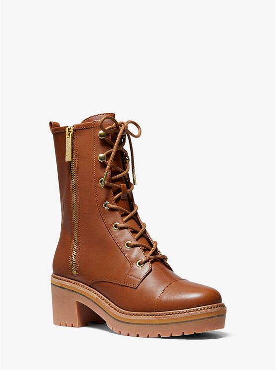 Michael Kors Anaka Kampfstiefel Damen Weiß | Österreich-4791885