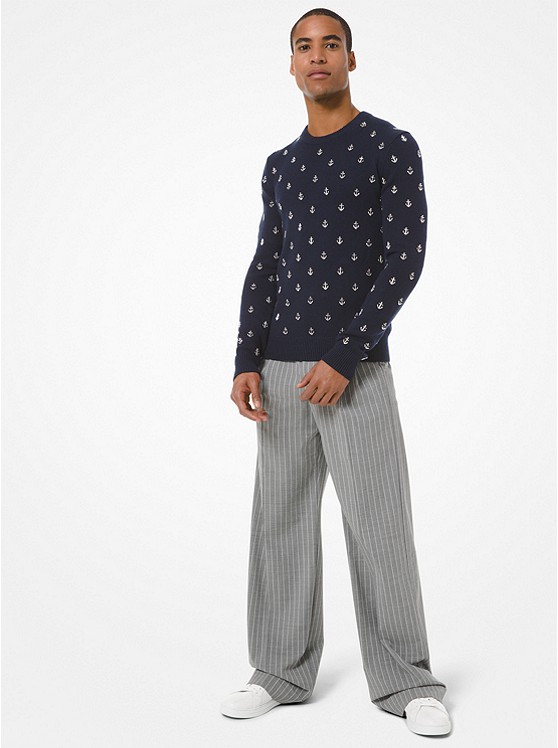 Michael Kors Anchor Pullover Herren Navy | Österreich-8073174