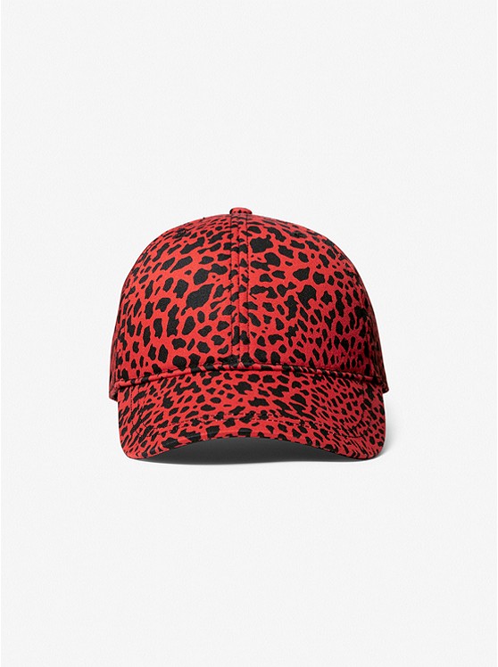 Michael Kors Animal Print Hüte Damen Rot | Österreich-7380897