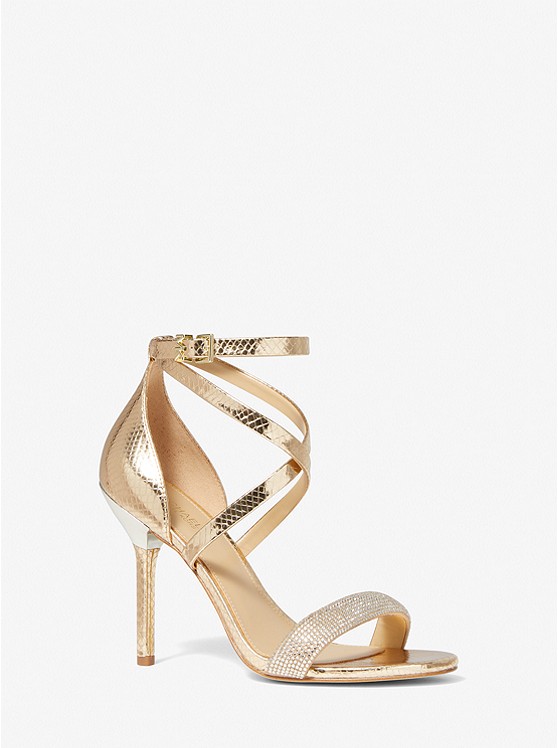 Michael Kors Astrid Sandalen Damen Gold | Österreich-7809185