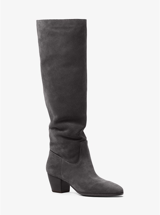 Michael Kors Avery Wildlederstiefel Damen Schwarz | Österreich-9870471