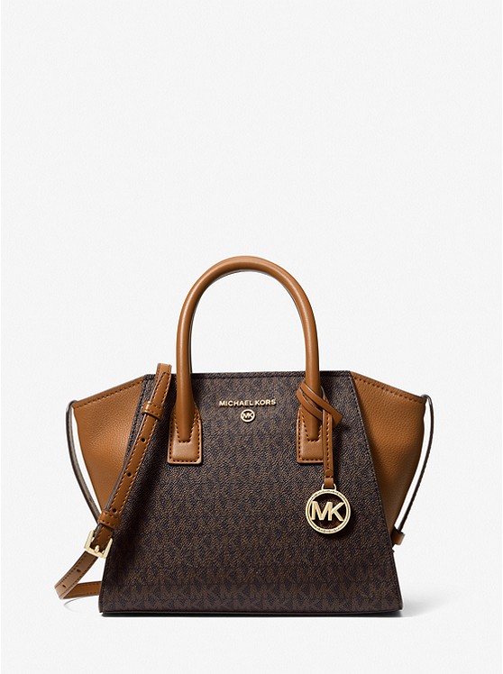 Michael Kors Avril Small Schulranzen Damen Braun Gelb Braun | Österreich-0857418