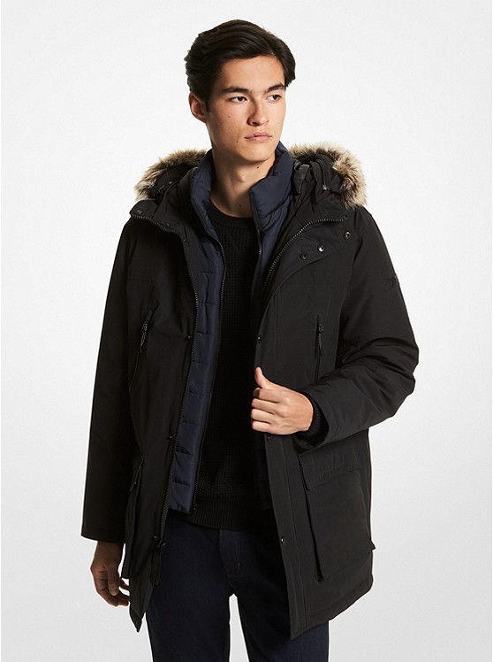 Michael Kors Benson Parka Jacken Herren Rot | Österreich-4758807