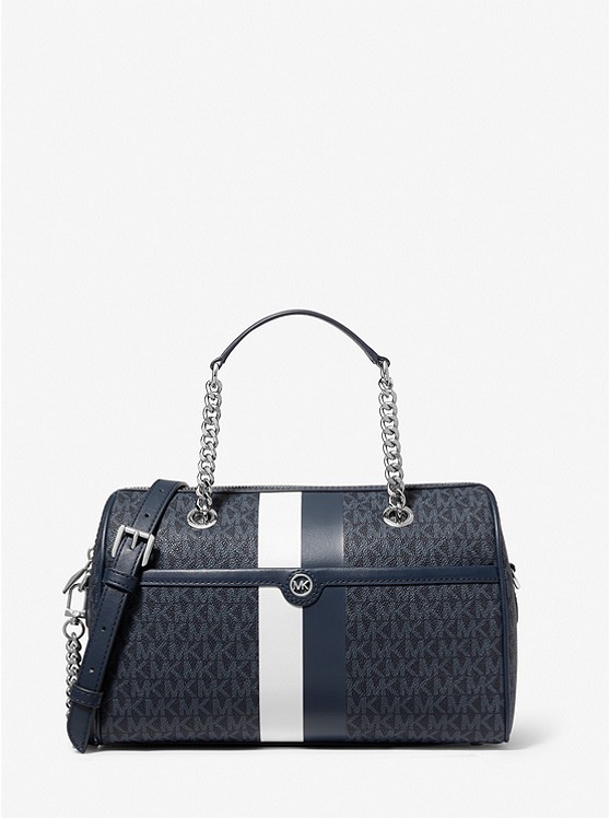 Michael Kors Blaire crossbody taschen Damen Dunkelblau | Österreich-8371470