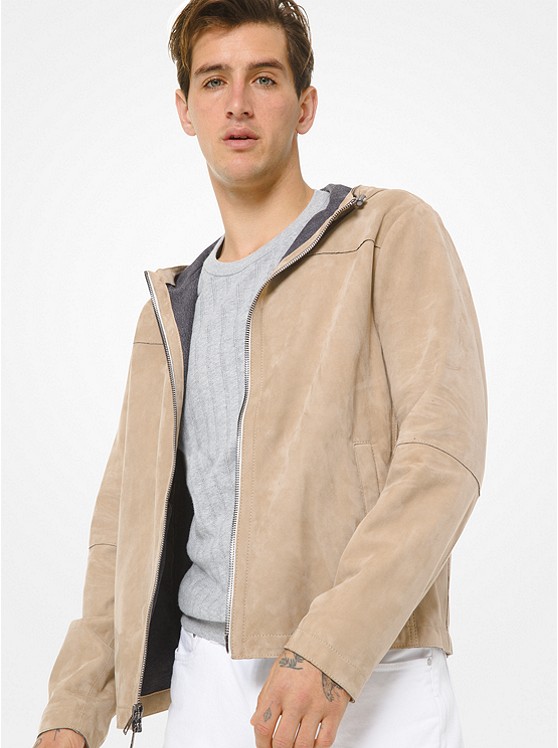 Michael Kors Bonded Hooded Herren Khaki | Österreich-0438571