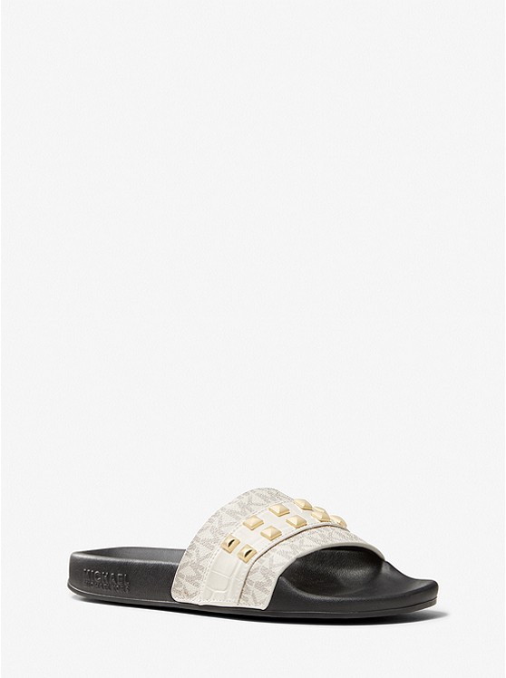 Michael Kors Brandy Badelatschen Damen Braun | Österreich-9087817