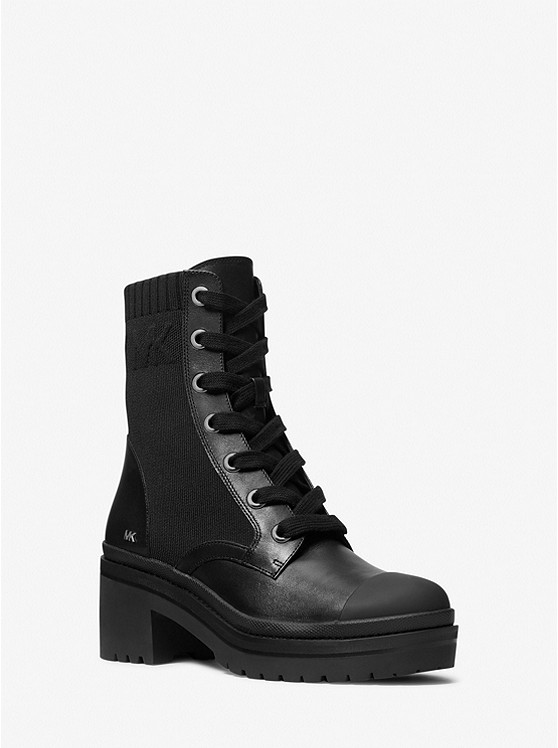 Michael Kors Brea Kampfstiefel Damen Schwarz | Österreich-8975703