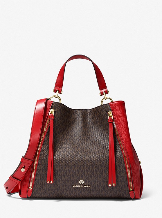 Michael Kors Brooklyn Tragetaschen Damen Rot | Österreich-5947880