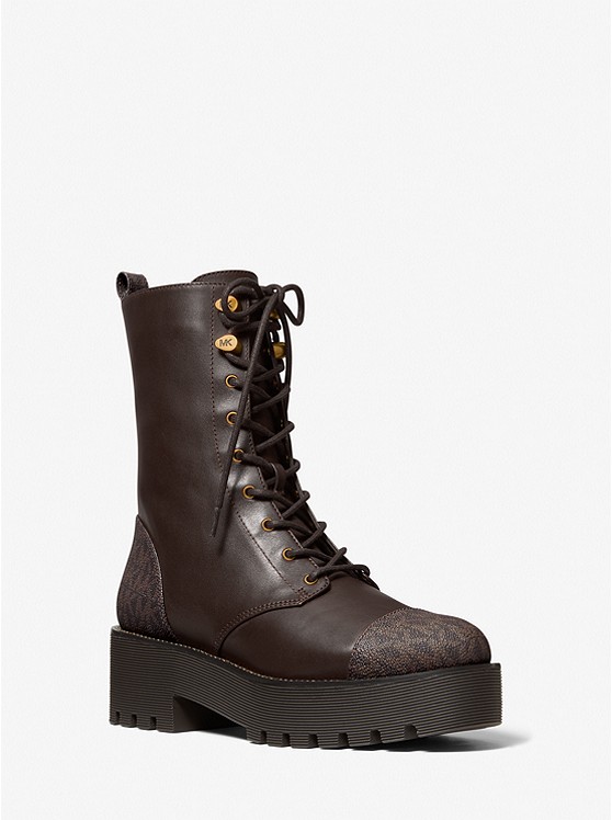 Michael Kors Bryce Kampfstiefel Damen Schokolade | Österreich-8891374