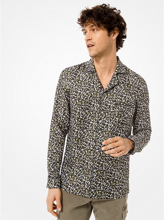 Michael Kors Camouflage Pajama Herren Olivgrün | Österreich-0548173