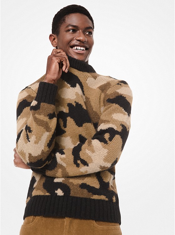 Michael Kors Camouflage Pullover Herren Braun | Österreich-9717548
