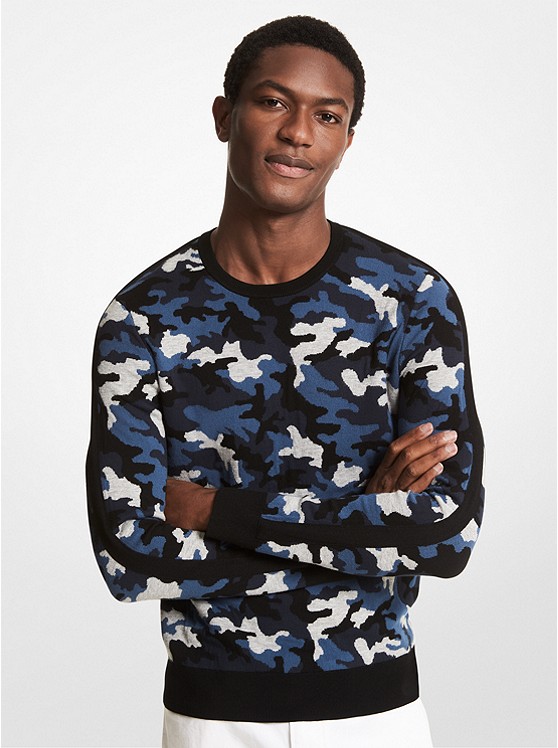 Michael Kors Camouflage Pullover Herren Schwarz | Österreich-9840877