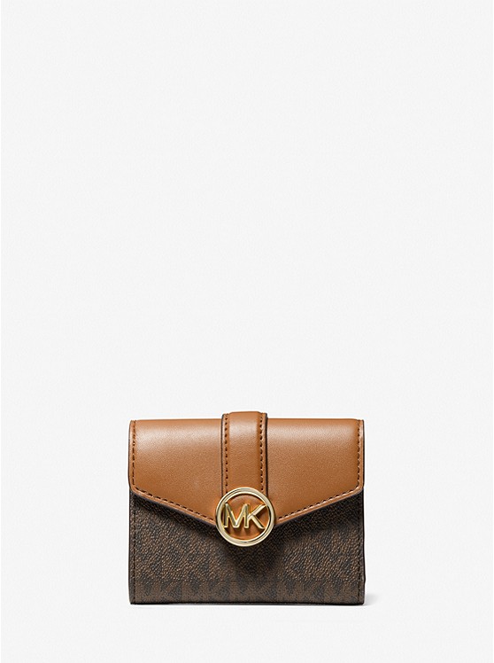Michael Kors Carmen Geldbörse Damen Braun | Österreich-9304751