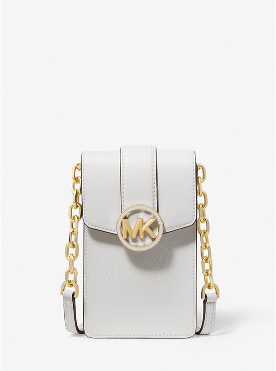 Michael Kors Carmen Small crossbody taschen Damen Weiß | Österreich-5708913