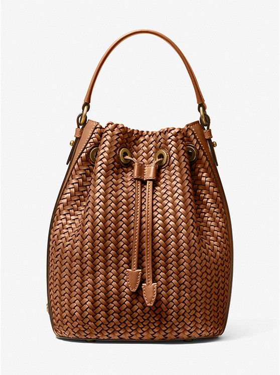 Michael Kors Carole Bucket Tasche Damen Braun | Österreich-3788190