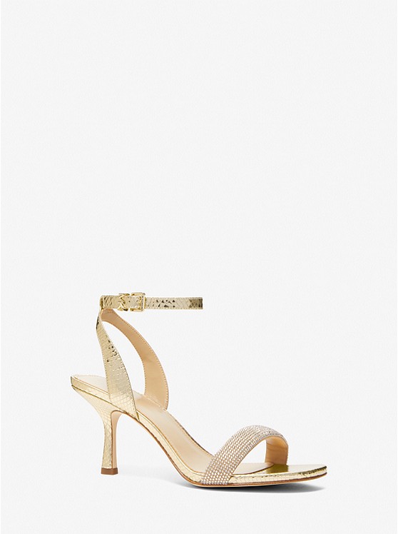 Michael Kors Carrie Sandalen Damen Gold | Österreich-1083747