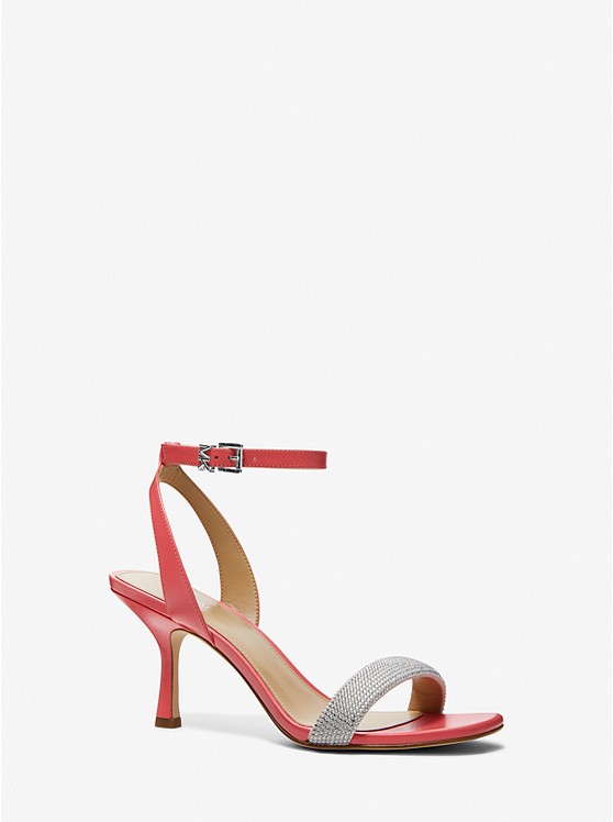 Michael Kors Carrie Sandalen Damen Rot | Österreich-8371857