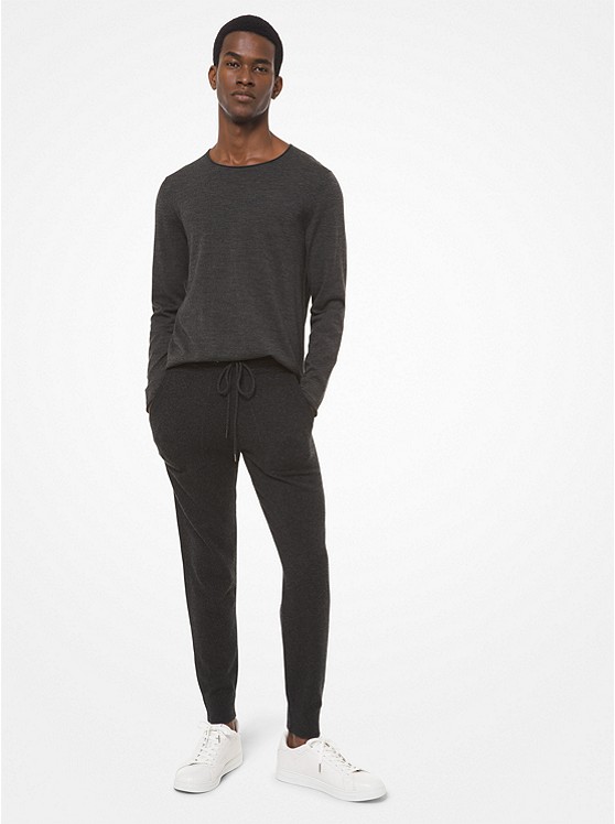 Michael Kors Cashmere Jogginghose Herren Tiefesgrau | Österreich-5748793