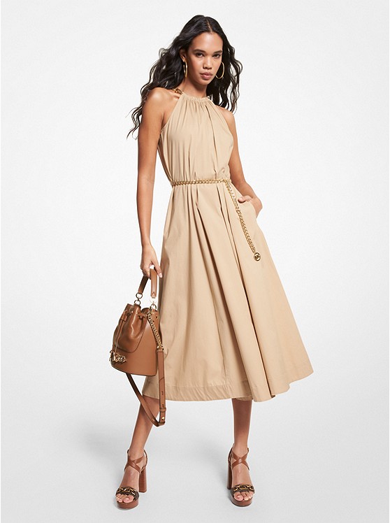 Michael Kors Chain Kleider Damen Khaki | Österreich-0795378