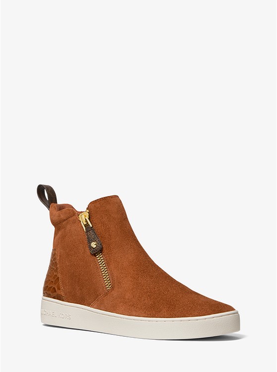 Michael Kors Clay High Top Sneakers Damen Braun | Österreich-3547087