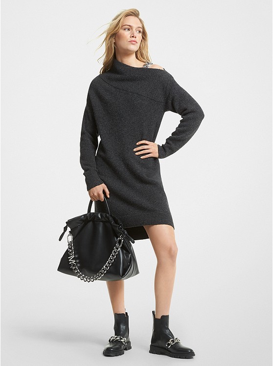 Michael Kors Curb Pullover Damen Dunkelgrau | Österreich-3547881
