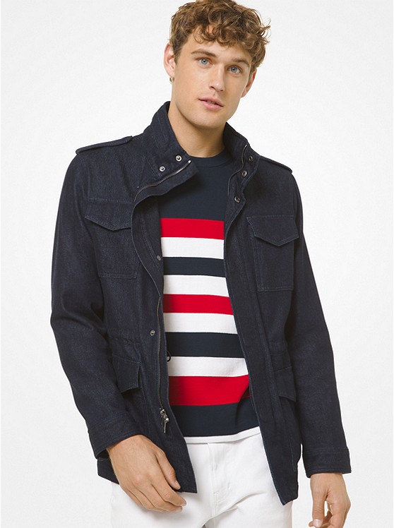 Michael Kors Denim Jacke Herren Schwarz | Österreich-4798537