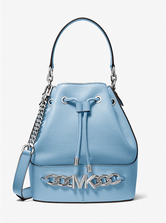 Michael Kors Devon Bucket Tasche Damen Azurblau | Österreich-7019885
