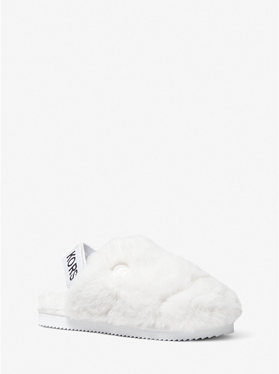 Michael Kors Elsie Slipper Damen Weiß | Österreich-8719780
