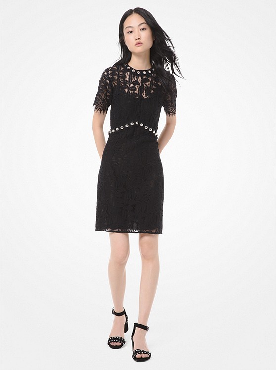 Michael Kors Embellished Kleider Damen Schwarz | Österreich-0548873