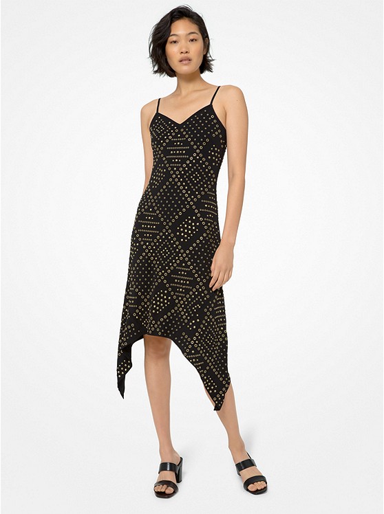 Michael Kors Embellished Kleider Damen Schwarz | Österreich-8835071