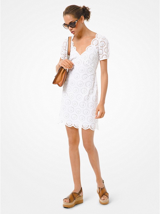 Michael Kors Embellished Kleider Damen Weiß | Österreich-7881705