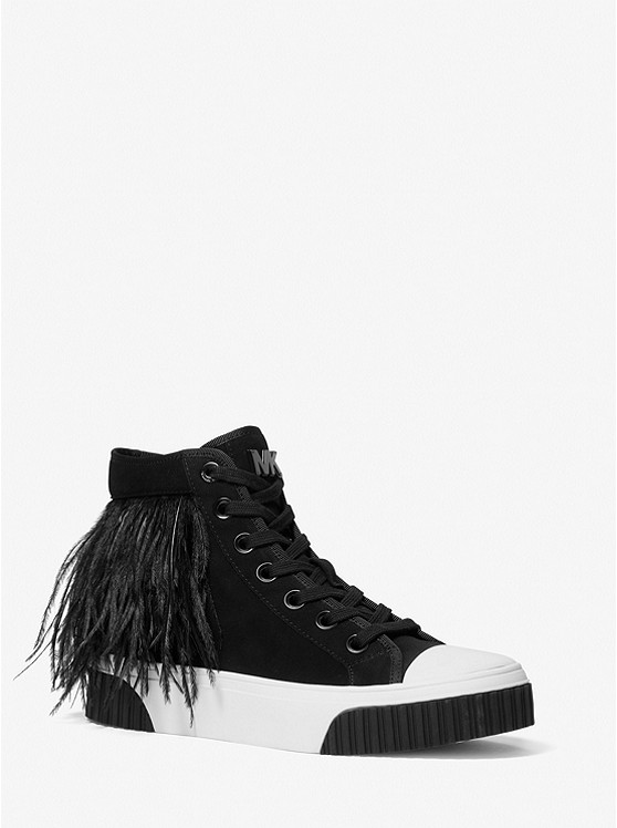 Michael Kors Gertie High Top Sneakers Damen Schwarz | Österreich-1947380