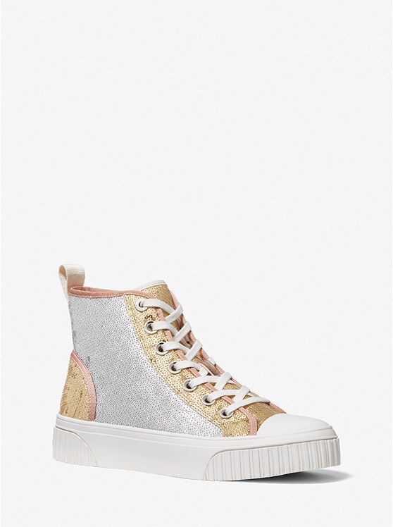 Michael Kors Gertie High Top Sneakers Damen Gold | Österreich-7783598