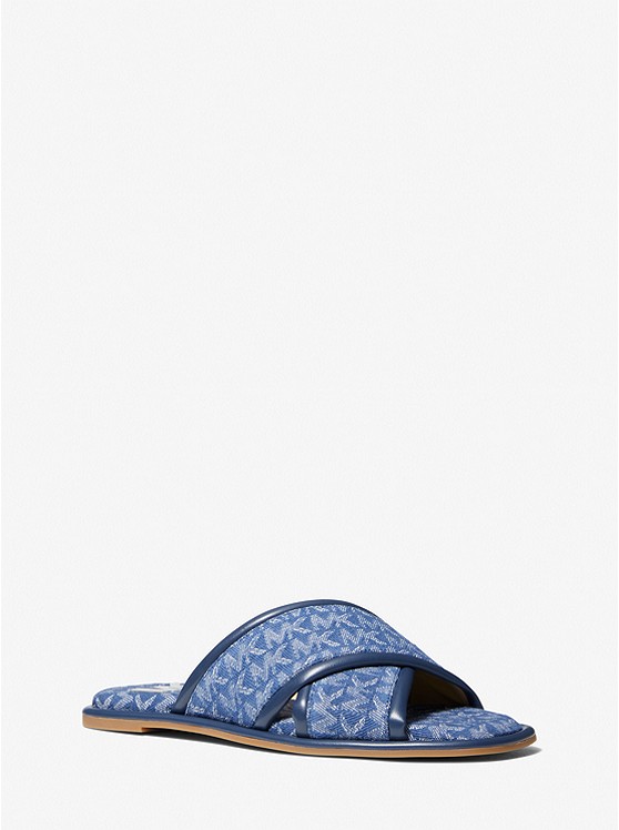 Michael Kors Gideon Badelatschen Damen Blau | Österreich-8738105
