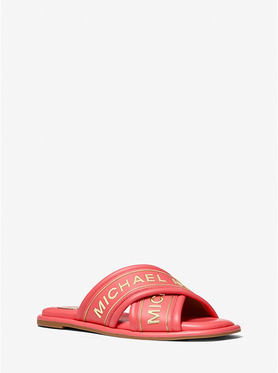 Michael Kors Gideon Badelatschen Damen Rot | Österreich-8085713