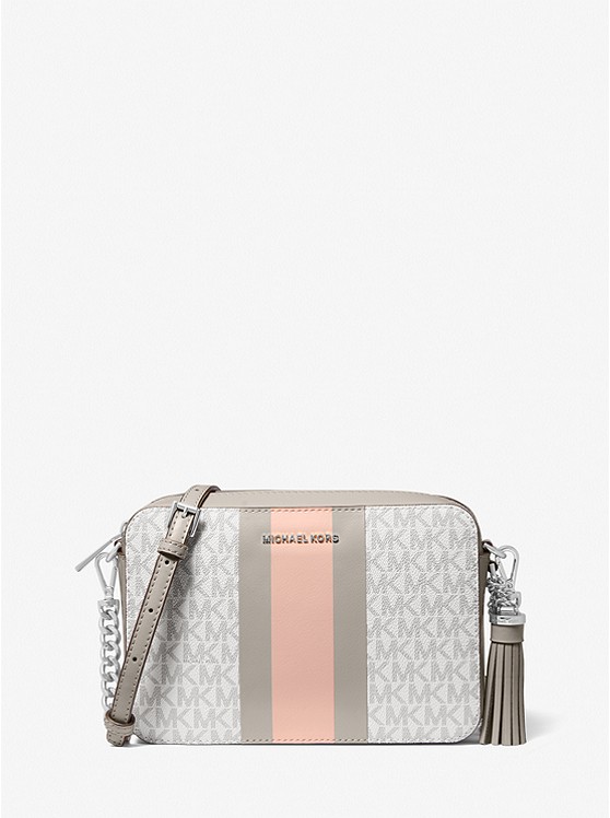 Michael Kors Ginny crossbody taschen Damen Weiß Grau | Österreich-7837145
