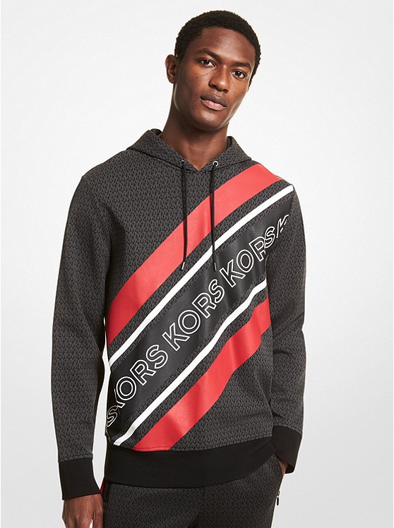 Michael Kors Graphic Hoodie Herren Schwarz | Österreich-1788374