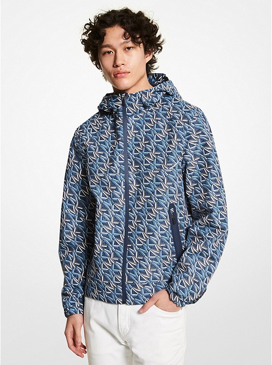 Michael Kors Graphic Jacke Herren Blau | Österreich-8104983