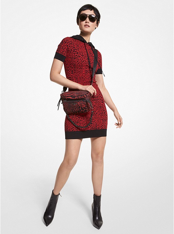 Michael Kors Graphic Kleider Damen Rot | Österreich-8138907