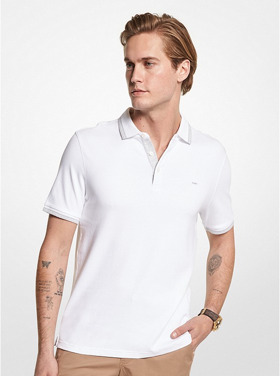 Michael Kors Greenwich Polo Hemd Herren Weiß | Österreich-5934880