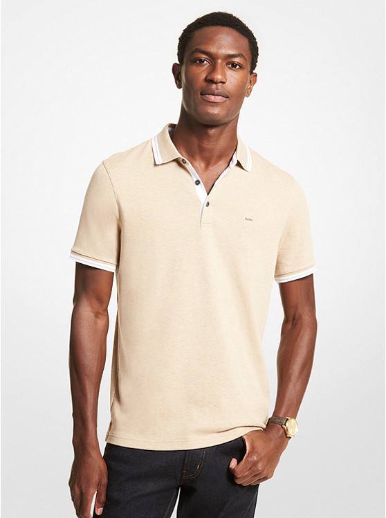 Michael Kors Greenwich Polo Hemd Herren Beige | Österreich-7407185