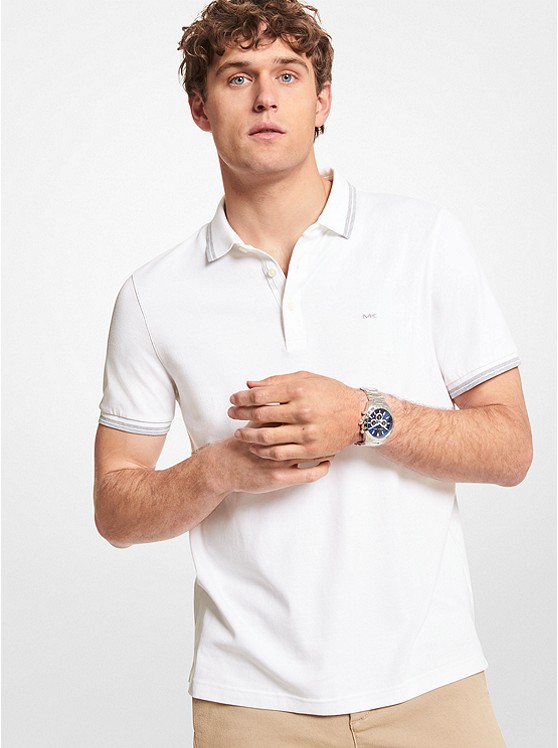 Michael Kors Greenwich Polo Hemd Herren Weiß | Österreich-8347091
