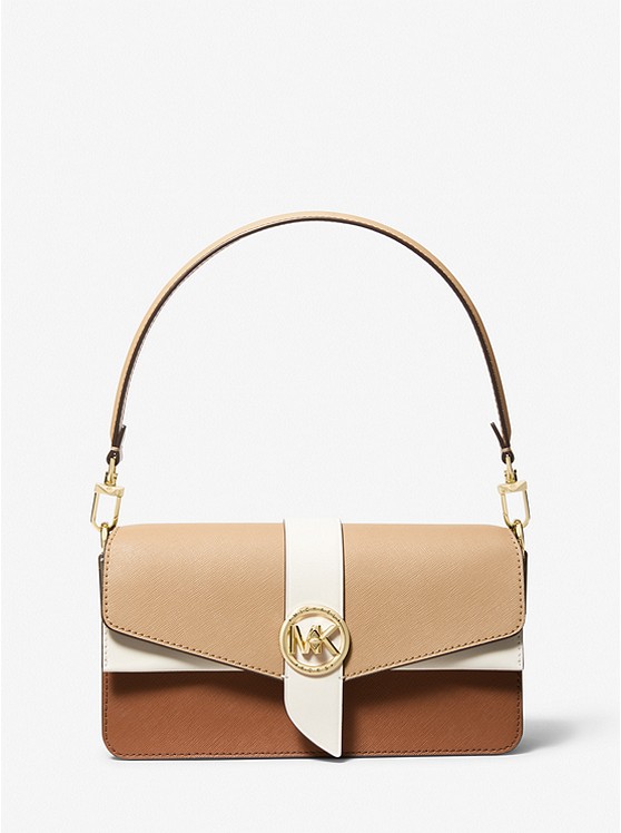 Michael Kors Greenwich Schultertaschen Damen Braun | Österreich-5387179