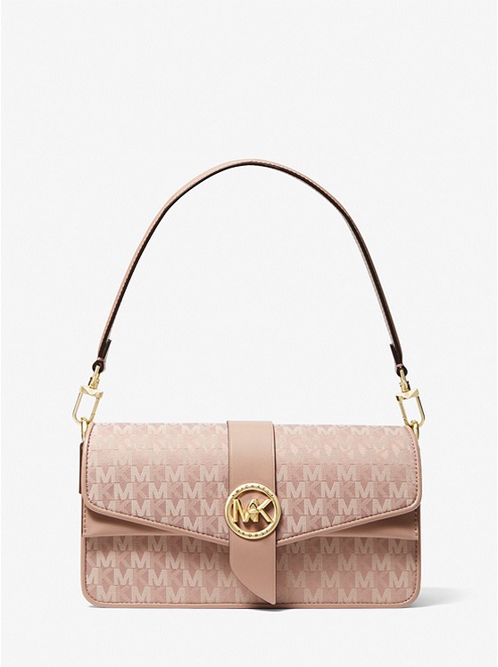 Michael Kors Greenwich Schultertaschen Damen Rosa | Österreich-9818534