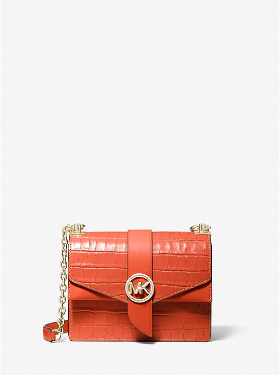 Michael Kors Greenwich crossbody taschen Damen Orange Braun | Österreich-0194737