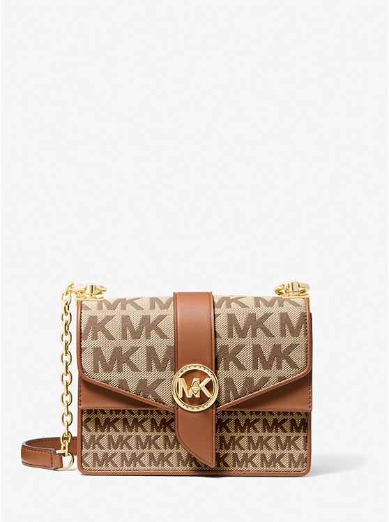 Michael Kors Greenwich crossbody taschen Damen Beige | Österreich-4390877
