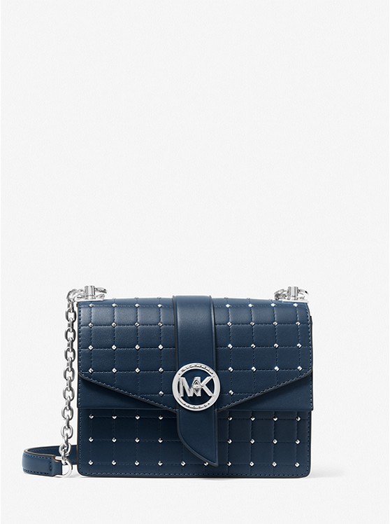 Michael Kors Greenwich crossbody taschen Damen Navy | Österreich-5188739